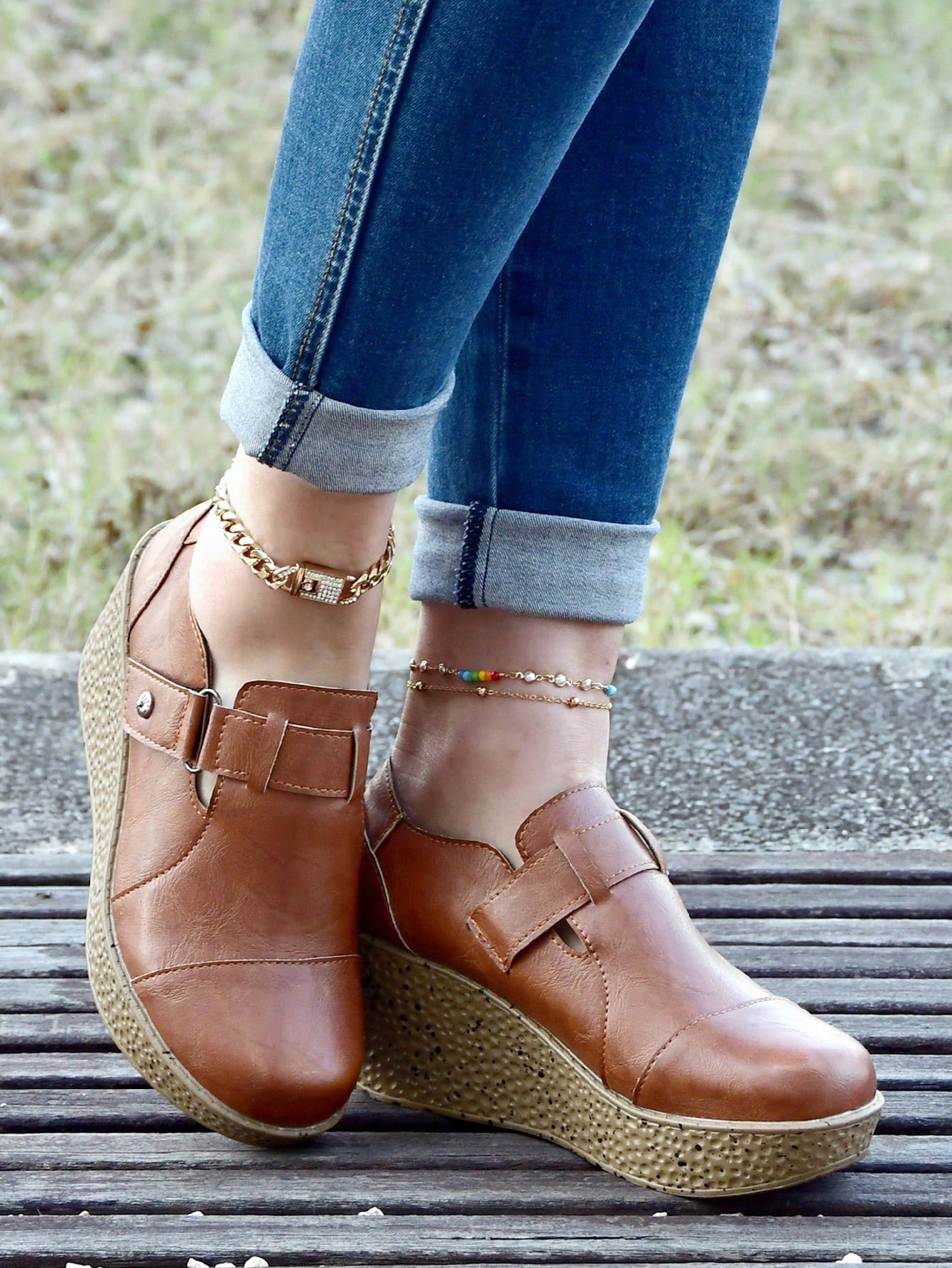 Step into style and comfort with our Chic & Comfortable Brown Four Seasons Platform Loafers for Women. These stylish loafers offer the perfect combination of fashion and function, featuring a trendy platform design and four seasons versatility. Upgrade your shoe collection with these must-have loafers!