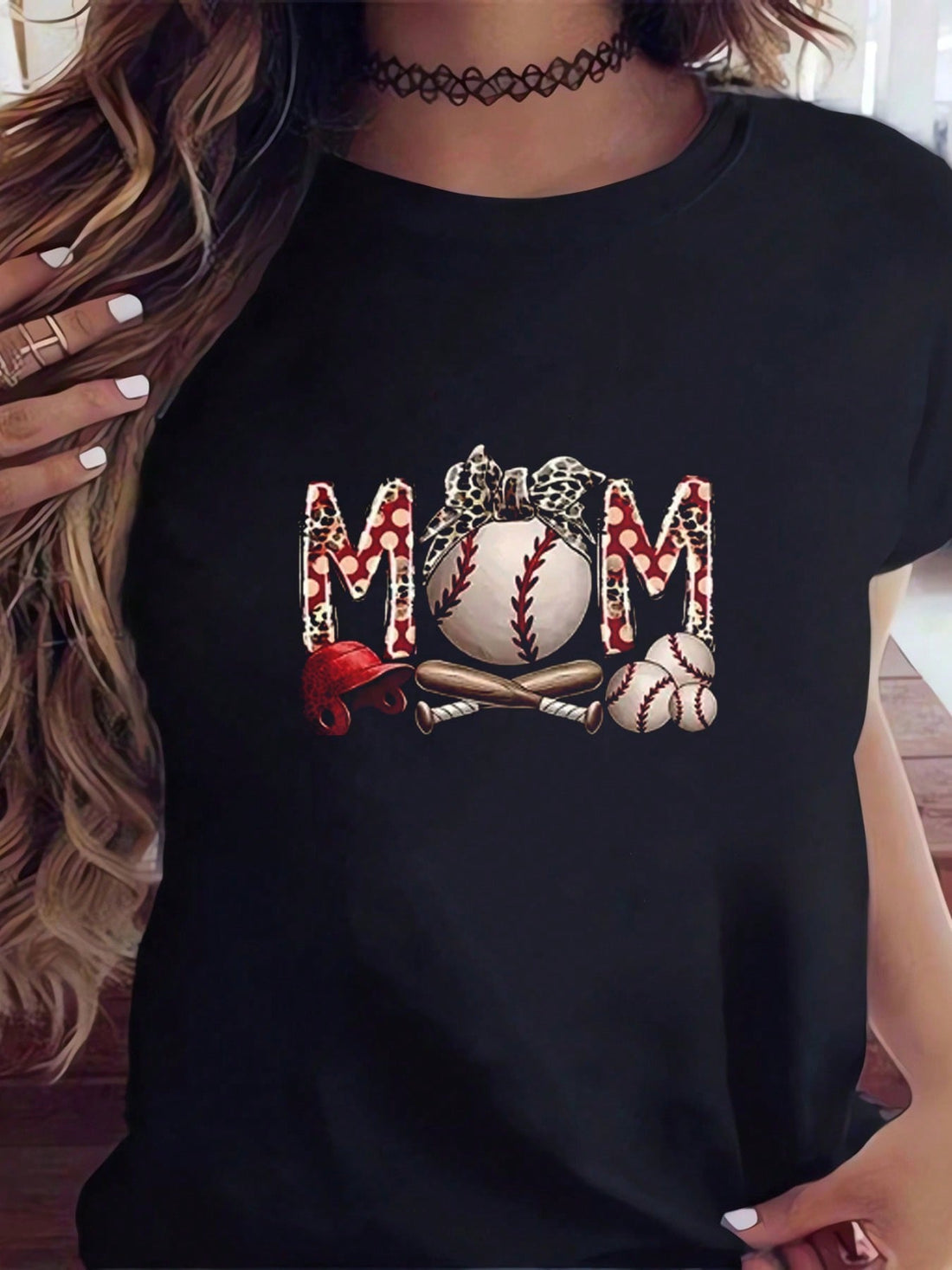 Add some cool mom vibes to your wardrobe with our Chic & Comfortable Mom Baseball Graphic Tee! Its stylish design and comfortable fit make it the perfect gift for any stylish mom. Express your love for motherhood with this fun and trendy tee.