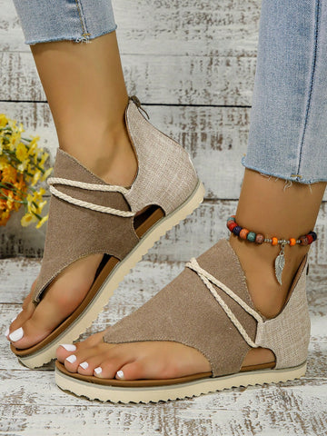 Get ready for your perfect beach vacation with these Chic & Comfy Beach Flat Sandals! With a stylish toe ring design, these sandals are not only fashionable but also comfortable for all-day wear. Don't forget to pack these as your perfect vacation companion!