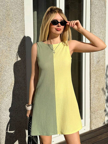 Redefine Modern Minimalism in Our Chic Contrast Color Camisole Dress!

Experience the perfect intersection of sharp, architectural lines and effortless summer grace. This stunning camisole dress is meticulously designed for the fashion-forward woman who appreciates a bold, high-contrast aesthetic—offering a sophisticated silhouette that transitions seamlessly from high-end gallery openings to sun-drenched city brunches.

Striking Contrast Color-Blocking: Featuring a masterfully curated palette of bold, oppo