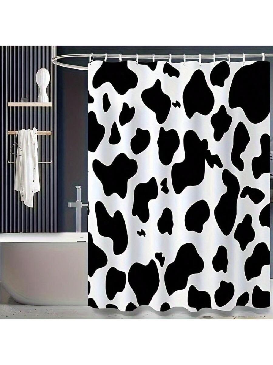 Transform your bathroom into a rustic farmhouse oasis with our Chic Cow Print Shower Curtain Set. Featuring a playful cow print design, this set adds a touch of quirky charm to your daily routine. Enjoy a stylish and refreshing shower experience like no other.