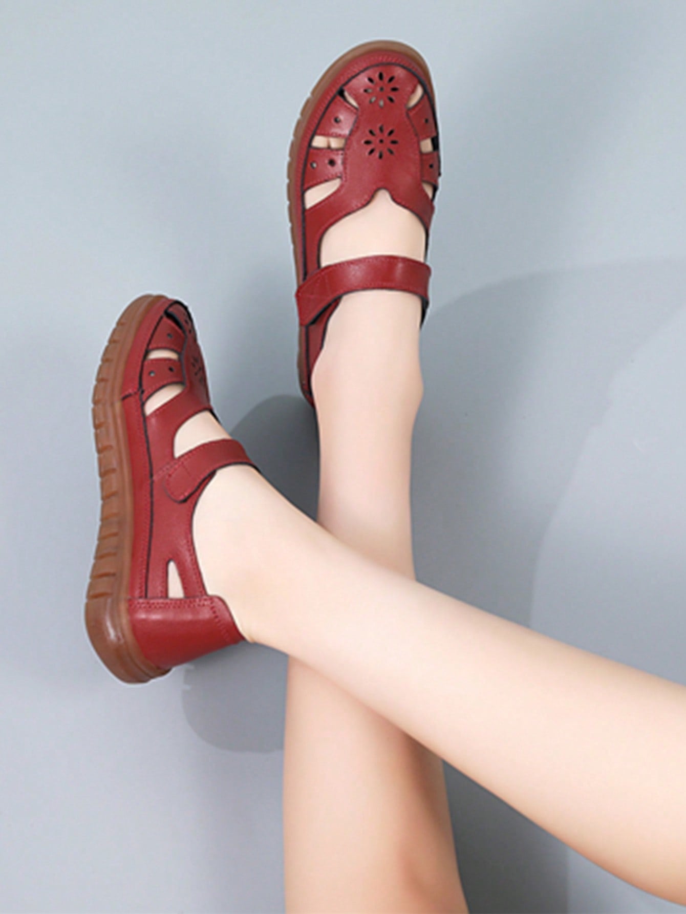 These Cowhide Hollow-Out Sandals for Women are the perfect combination of chic style and comfort. Made from high-quality cowhide material, these sandals have a unique boho design and provide maximum comfort for all-day wear. Elevate your wardrobe with the perfect balance of elegance and comfort.