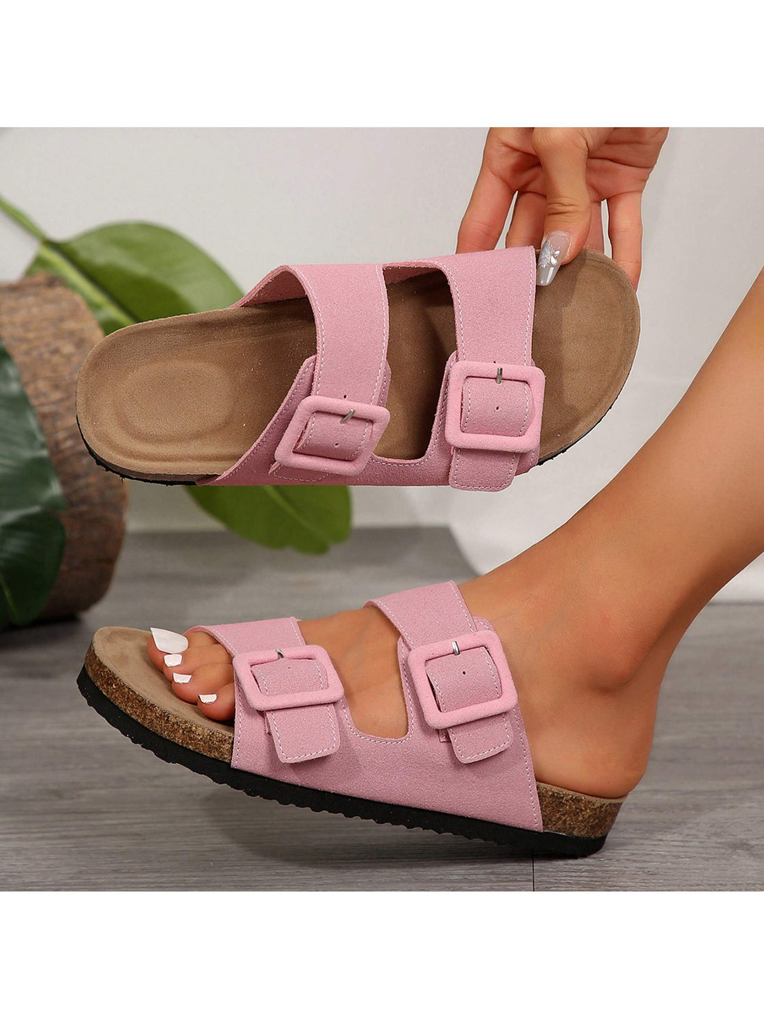 Take a walk on the stylish and comfortable side with our Chic & Cozy cork sandals. With an adjustable double-row design, these sandals are perfect for any occasion. Stay chic and cozy with every step!