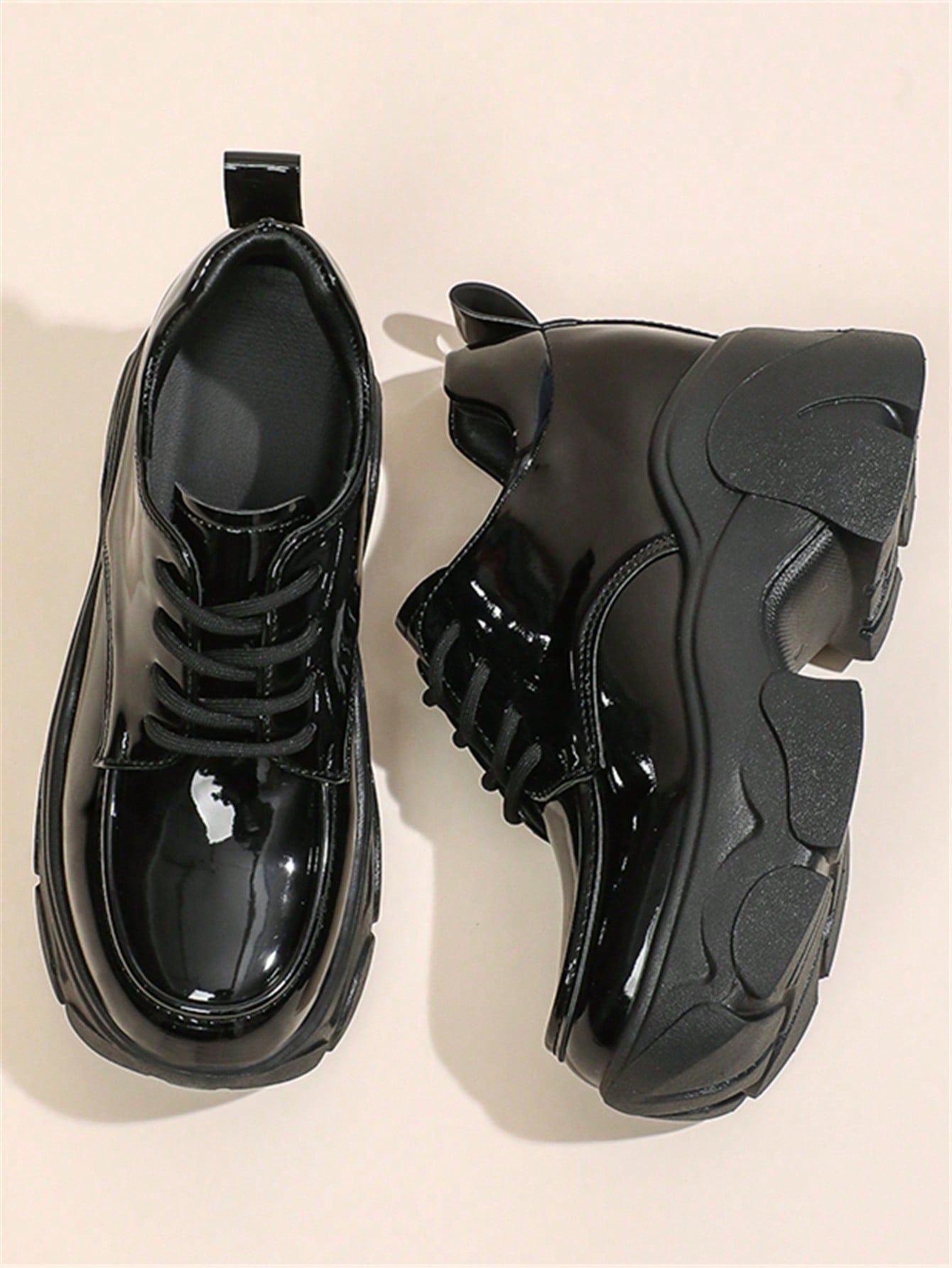 Effortlessly elevate your everyday style with our Chic &amp; Cozy Solid Color Thick Sole Loafers. These stylish shoes feature a thick sole for comfort and added height, perfect for running errands or a night out. Slip them on and step out in style.