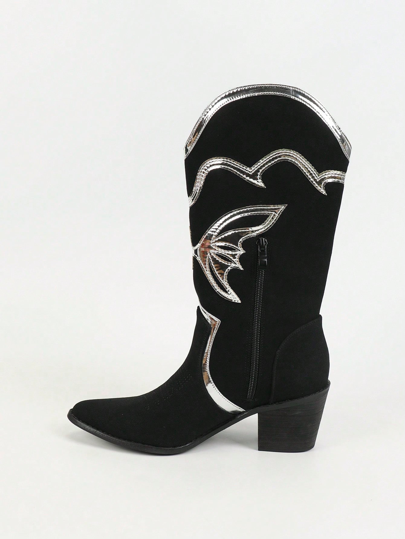 Step out in style with these Chic Diamond Embroidery Over-the-Knee Black Slip-On Short Boots. Perfectly blending bold flair and effortless comfort, they hug your legs with a sleek fit while sparkling diamond embroidery adds a touch of glam. Slip them on and watch your outfit instantly level up—because who says boots can’t be both fun and fabulous?