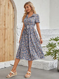 This Chic Ditsy Floral Print Belted Shirt Dress is perfect for every occasion. Featuring a stylish floral print and a flattering belted design, this dress is both versatile and fashionable. With its one-of-a-kind design, you'll stand out in the crowd and make a statement.