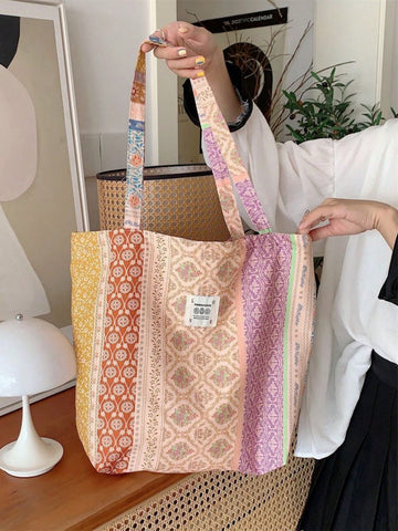 Brighten your day with the Chic Ditsy Floral Tote Bag! Its charming floral pattern adds a splash of fun to any outing, whether you're heading to the beach, traveling, or running errands. Spacious and lightweight, this tote keeps your essentials organized while making every trip a little more stylish and playful.