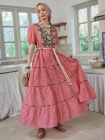 Step into sunny days with this Chic Dotted Print Long Dress, designed to brighten your spring and summer wardrobe. Its playful dotted pattern and flowing silhouette make it perfect for garden parties, beach strolls, or casual brunches. Lightweight and breezy, this dress keeps you comfortable while turning heads wherever you go. Embrace effortless style and fun vibes all season long!
