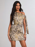 Unleash your inner fierce with our Chic & Fierce Leopard Print Bodycon Mini Dress, perfect for Spring/Summer outings. Show off your wild side with this trendy dress that will have you standing out in any crowd. Stay stylish and confident with this must-have piece in your wardrobe.