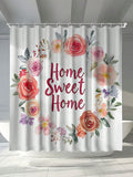 Bring a touch of whimsy to your bathroom with our Chic Floral Alphabet Waterproof Shower Curtain. Its stylish design and included hooks make it an essential addition to any bathroom. Stay dry and fresh while adding a pop of personality to your space!