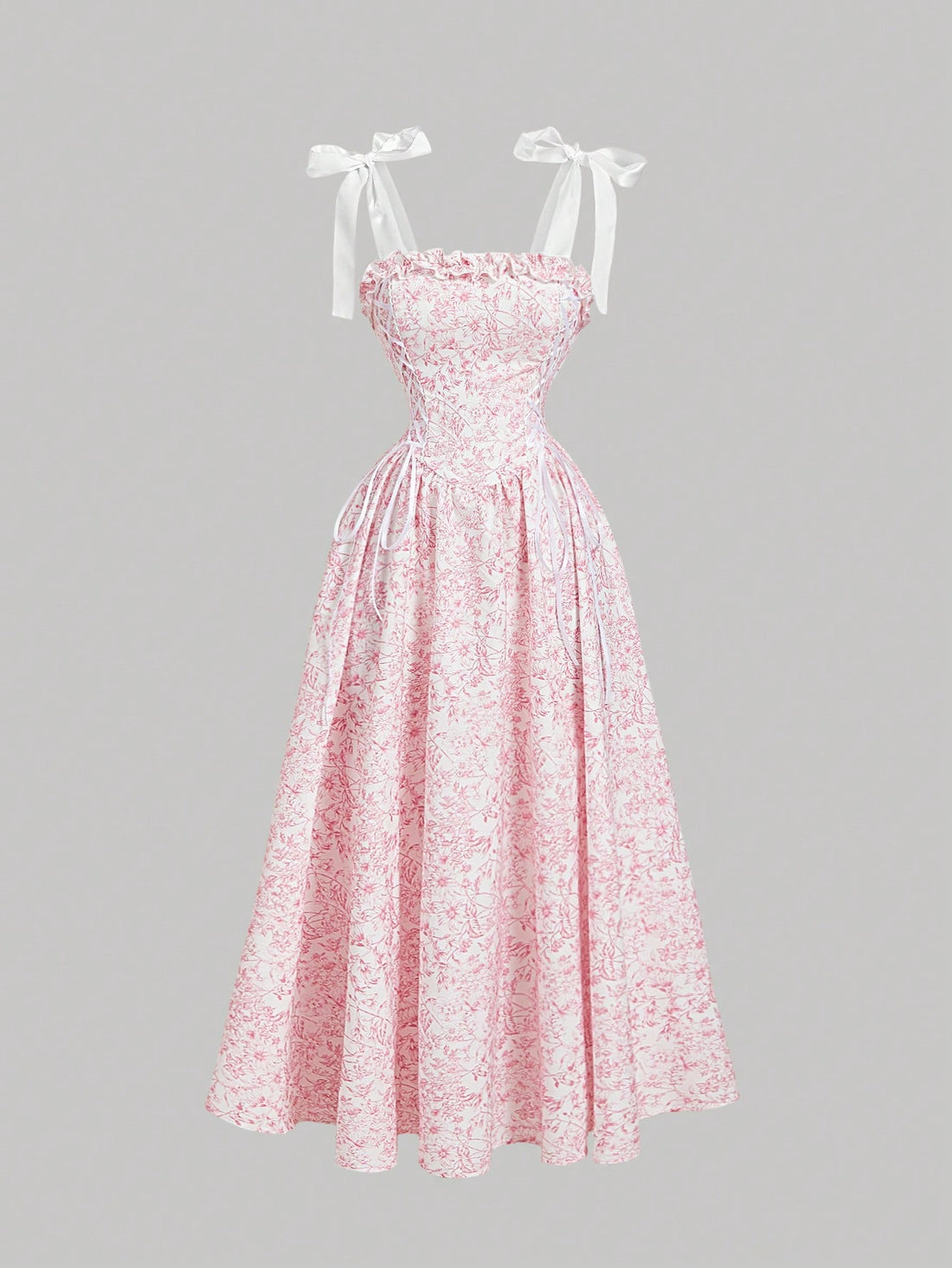 Get ready to stun in this Chic Floral Bowknot Long Dress! Perfect for any Spring or Graduation celebration, this dress features a charming bowknot detail and a stylish floral print. Stay stylish and comfortable all day long with this must-have dress.