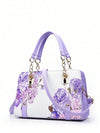 Introducing our elegant and versatile Chic Floral Crossbody Bag, perfect for any occasion. Featuring a chic floral design, this bag is both stylish and functional. With a convenient crossbody strap, you can stay hands-free while carrying your essentials. Elevate your outfit and stay organized with our Chic Floral Crossbody Bag.