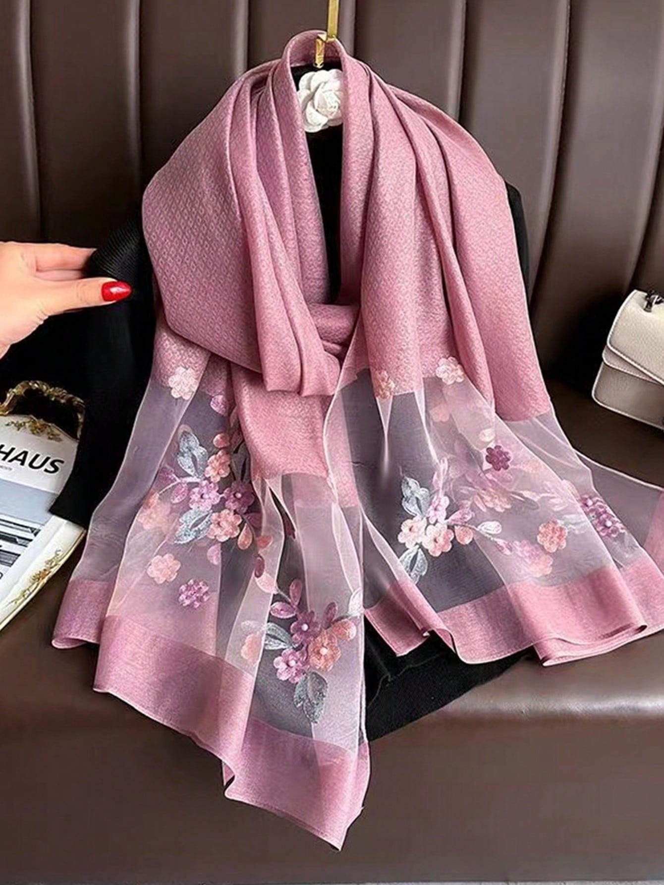 Enhance your style with our Chic Floral Embroidery Long Scarf. Perfect for festivals, parties, or adding everyday elegance to your look. The versatile vibrant design and soft material will make you stand out in any setting. Upgrade your accessory game with this must-have piece.