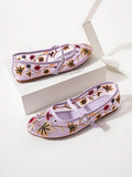 Step into summer with these Chic Floral Embroidery Mesh Flats! Lightweight and breathable, they keep your feet cool while adding a touch of Roman-inspired elegance. Perfect for casual days or vacation strolls, these ballet slippers blend comfort with playful floral charm to brighten every step you take.