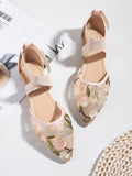 Experience effortless elegance with our Chic Floral Embroidery Pointed-Toe Ankle Strap Flats. Featuring exquisite floral embroidery and a sleek pointed-toe design, these flats are perfect for dressing up any outfit. The ankle strap adds a touch of glamorous sophistication, making them a must-have for any fashion-forward individual.
