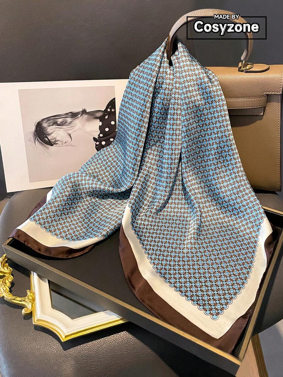 Transform your seasonal look with this elegant floral print square scarf. Made from premium faux silk, it offers a luxurious feel and graceful drape. Style it countless ways—tie it in your hair, wrap it around your neck, or wear it as a chic headscarf. The vibrant floral pattern brings fresh, feminine charm to any spring or summer ensemble. A must-have accessory for effortless versatility and timeless elegance.
