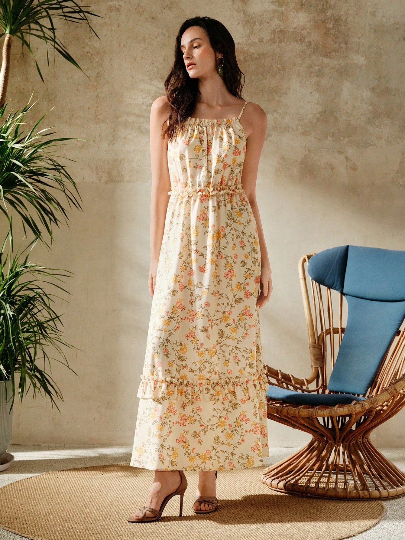 Be the talk of the beach in our Chic Floral Print Long Slip Dress! With its vibrant print and flowing silhouette, this dress is the perfect casual holiday attire. Slip it on and feel effortlessly stylish while enjoying the sun and sand. Who says beachwear can't be chic? (No one we know!)