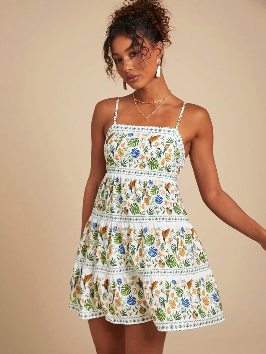 Step into sunshine with this Chic Floral Woven Mini Dress, designed to keep you cool and charming all summer long. Its delicate spaghetti straps and breezy woven fabric offer carefree comfort, while the playful floral print adds a burst of fun to your look. Perfect for beach days or casual strolls, this dress makes effortless style feel like second nature.