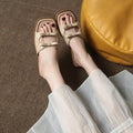 These French-style summer sandals exude chic elegance with their vintage low-heel design and charming bow knot accent. Perfect for any summer occasion, these sandals not only add a touch of charm to your outfit but also provide a comfortable and stylish option for your feet. Elevate your summer style with these charming sandals.
