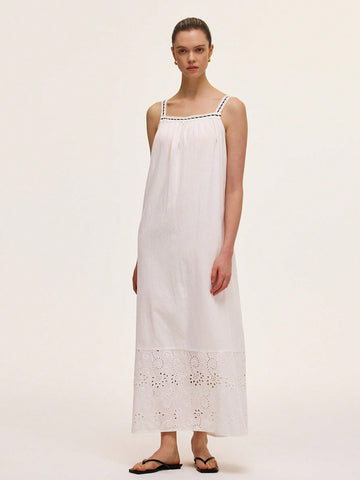 Embrace your inner French girl with this playful embroidered spaghetti strap dress! Perfect for twirling through cobblestone streets or sipping rosé at sunset, this retro-inspired piece brings effortless chic to your holiday wardrobe. Just add oversized sunglasses and a wicker basket bag for that je ne sais quoi that'll have everyone asking, "Where did you get that dress?"