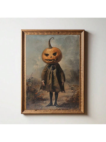 Add a spooky twist to your space with this Chic Gothic Pumpkin Head Wall Art Poster. Perfect for modern fall and Halloween vibes, this unframed canvas print brings a stylish edge with its dark, playful design. Easy to pair with any décor, it’s sure to be a conversation starter throughout the season. Embrace autumn’s eerie charm with a touch of gothic flair!