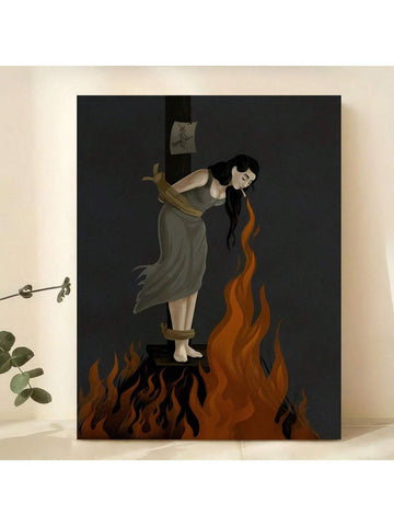 Bring a touch of mysterious charm to your space with this Chic Gothic Witch Canvas Art. Perfect for dark academia lovers, this modern poster adds enchanting vibes and a playful twist to your home decor. Whether for your own room or as a unique gift, it’s a stylish way to celebrate a magical aesthetic.