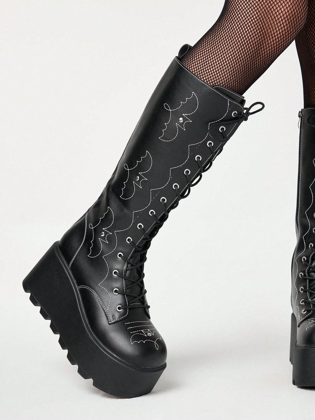 Step out with attitude in these Chic Grunge Punk Over-the-Knee Boots! Featuring a bold round toe, edgy lace-up design, and a chunky platform, they're perfect for rocking your autumn and winter looks. Stay warm and stylish while turning heads wherever you go. These boots add a rebellious twist to any outfit—dare to stand out and strut your punk spirit!
