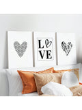 Add some love to your walls with our Chic Heart Wall Art Set! These black and white prints are perfect for your modern home decor. Take your walls from bland to grand in no time.