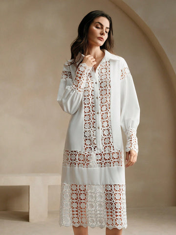 Step out in style on your next vacation with our Chic Hollow-Out Summer Dress. Perfect for effortless vacation style, this dress is designed to keep you cool and comfortable while making a fashion statement. The chic hollow-out design adds a touch of elegance, making it a must-have for any fashion-forward woman.