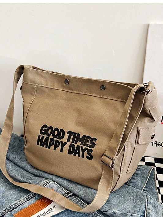 Elevate your everyday style with our Chic Khaki Letter Pattern Hobo Bag. Featuring a spacious design and adjustable strap, this bag is perfect for all your daily needs. The chic letter pattern adds a touch of sophistication to any outfit. Upgrade your accessories game with our versatile and stylish hobo bag.