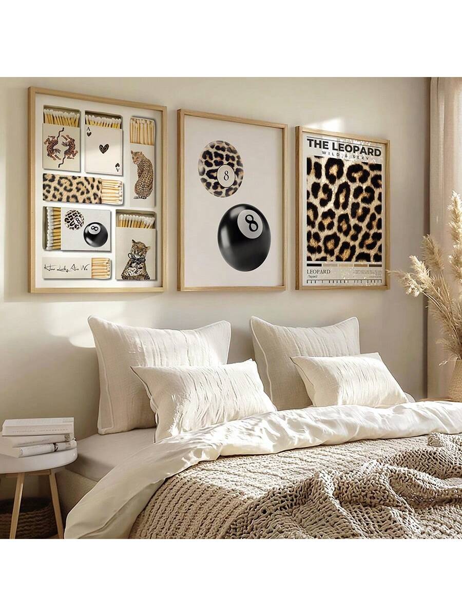Add some retro-inspired charm to your stylish space with our Chic Leopard 8-Ball Canvas Art Set. This unique set features a playful twist on the classic 8-ball design, with a chic leopard print. Perfect for adding a touch of personality and fun to your walls!