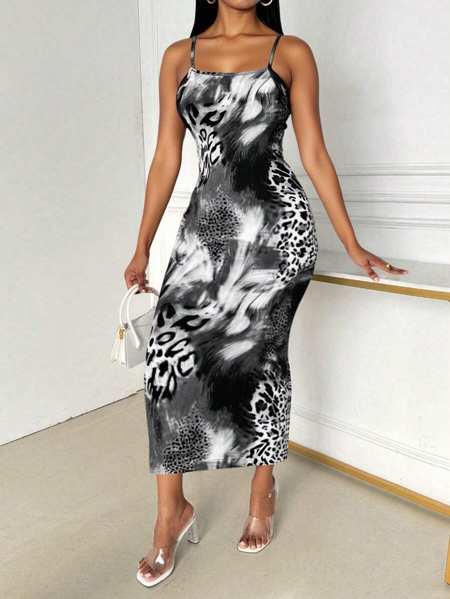 Turn heads in this stunning leopard print bodycon maxi dress that effortlessly blends wild style with sophisticated elegance. The sleek, form-fitting silhouette hugs your curves in all the right ways, while the classic leopard pattern adds that perfect touch of edge and personality. Perfect for date nights, nights out with friends, or whenever you want to feel confident and fabulous. This versatile piece transitions seamlessly from day to evening, proving that leopard print is always in fashion. Slip it on 