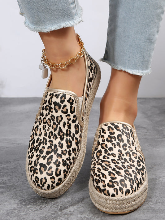 Elevate your vacation vibes with the effortlessly stylish Chic Leopard Print Slip-On Sneakers. Made for the fashion-forward traveler, these slip-on sneakers feature a chic leopard print design that will add a touch of glam to any outfit. Lightweight and comfortable, they are perfect for all-day wear.