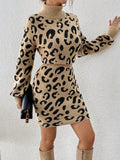 Unleash your wild side in our Chic Leopard Print Turtleneck Bodycon Sweater Dress! With its trendy design and cozy fabric, this dress is perfect for cooler weather. The bodycon fit accentuates your figure, making you feel confident and stylish. Stay on-trend and comfortable all autumn and winter long!