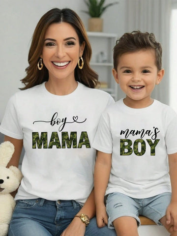 Show off your playful side with our Chic Mama's Boy Graphic Tee! This casual short sleeve t-shirt effortlessly adds style to any outfit. Perfect for days when you want to look effortlessly chic (just like mama taught you).