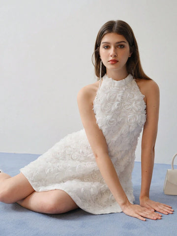 Turn heads this Valentine’s Day with our Chic Mesh Halterneck Dress, adorned with delicate floral appliqués that add a touch of romance. The airy mesh fabric keeps you feeling light and flirty, while the halterneck silhouette highlights your shoulders for an effortlessly elegant look. Perfect for a night full of love and charm, this dress brings out your playful side with every twirl.