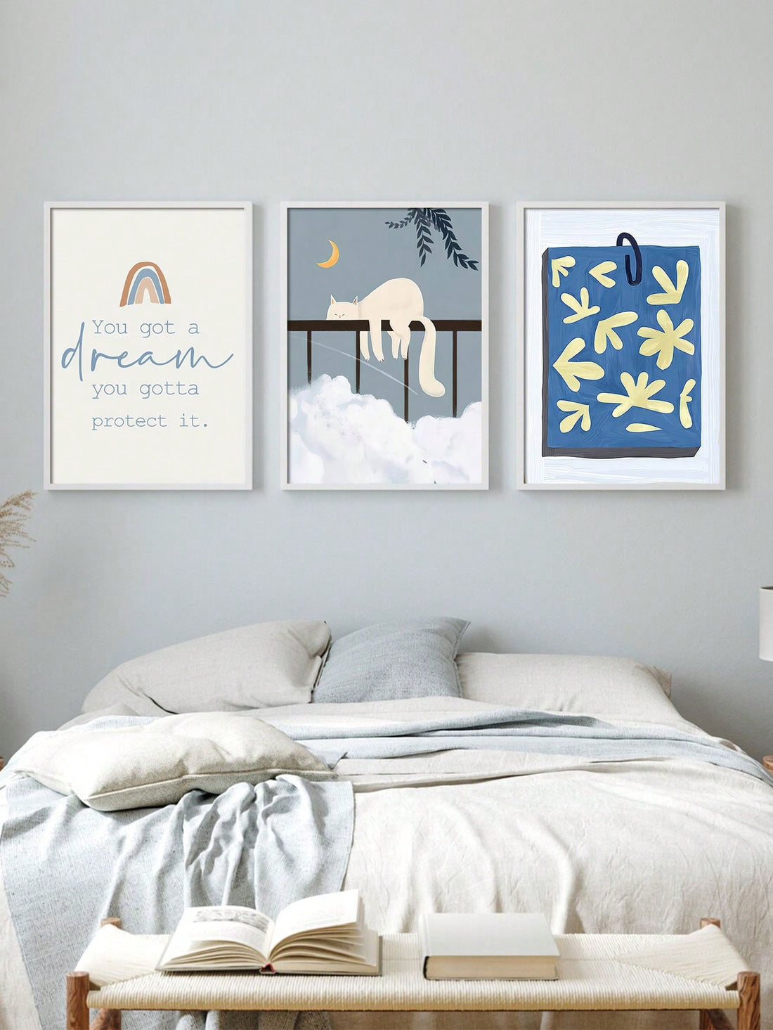 Transform your living room and bedroom into a stylish oasis with this chic 3-piece set of Korean literature-inspired decorative wall art. Adorn your walls with minimalistic yet impactful designs, bringing a touch of elegance and culture to any space. Cultivate a cozy and unique atmosphere with these eye-catching pieces.