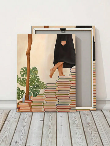 Elevate your home decor with our Chic Minimalist Canvas Print! Featuring a dancer gracefully balanced on stacked books, this unique wall art is perfect for modern spaces. Add a touch of whimsy to your walls and showcase your love for books and dance. Ideal for the quirky and fun-loving at heart.