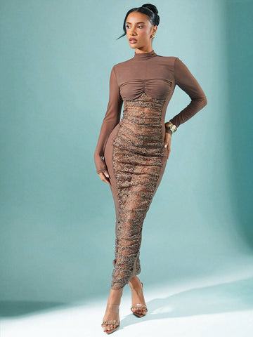 Step out in style with this Chic Minimalist Long Sleeve Dress designed for confident women. Featuring a sleek stand collar and eye-catching solid color splicing, it blends simplicity with a dash of personality. Perfect for day-to-night wear, this dress offers comfort and a flattering silhouette that lets you playfully express your unique vibe.