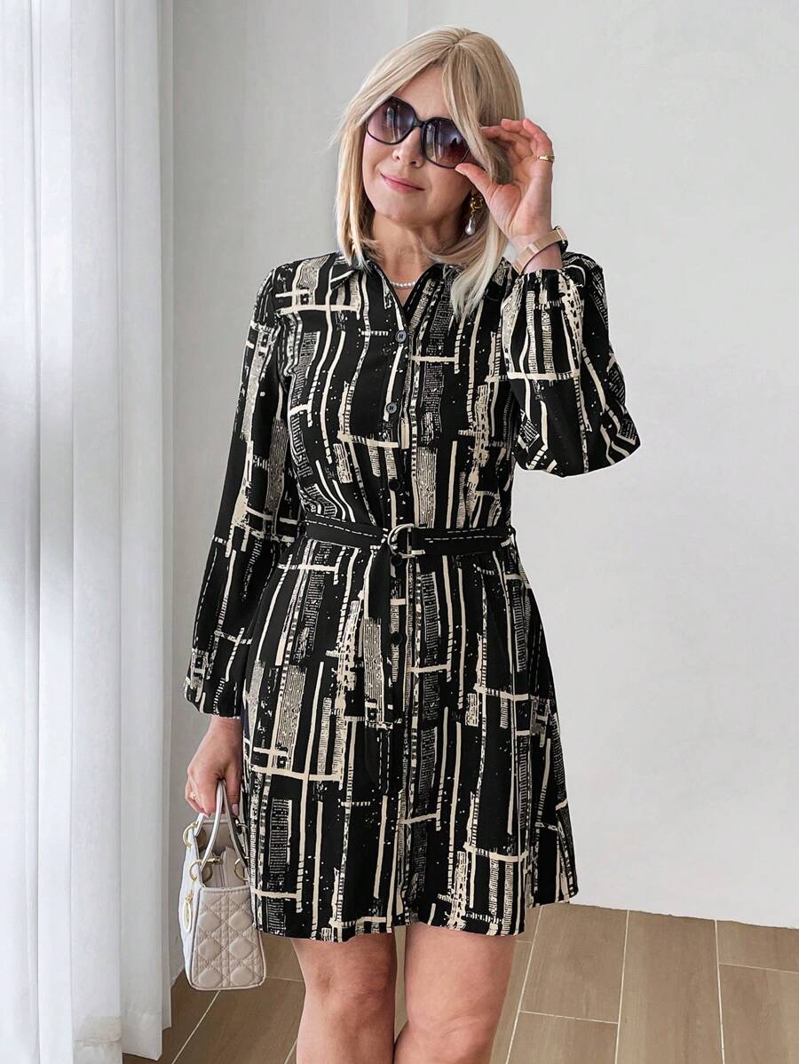 Effortlessly stylish, this long sleeve front tie dress brings chic minimalism to your wardrobe. With a trendy front tie detail, this dress offers a touch of charm and timeless elegance. Perfect for casual or dressed-up occasions, this versatile dress will effortlessly elevate your style.