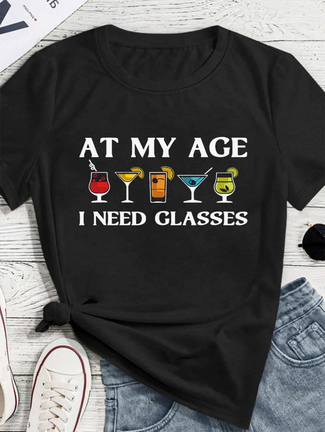 Get ready to sip in style with our Chic Minimalist Wine Glass Graphic Tee for Women! Featuring a playful design of a wine glass, this tee is perfect for casual outings. The soft and comfortable fabric ensures all-day comfort. Cheers to a fun and quirky addition to your wardrobe!