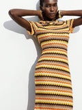 Step out in style with this Chic Multicolor Striped Maxi Dress, designed to brighten up autumn and winter days or add flair to your vacation wardrobe. Its vibrant stripes bring a playful pop of color, while the flowing maxi silhouette offers comfort and effortless elegance. Perfect for layering or wearing alone, this dress keeps your look fresh no matter the season.