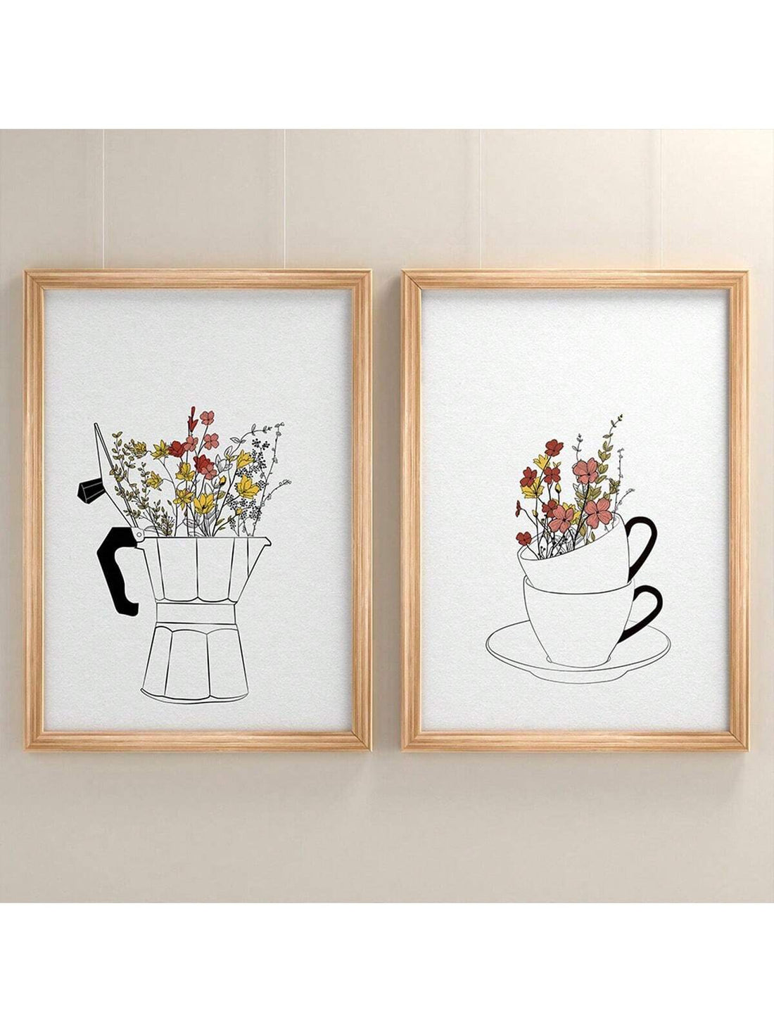 Elevate your home decor with our Chic Nordic Canvas Art Set. Featuring a coffee cup and floral prints, this stylish set brings a touch of sophistication to any room. Made with premium quality materials, these canvas prints will add a unique and contemporary look to your home.