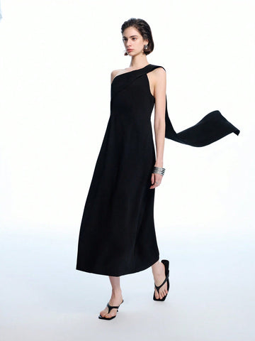 Step into the spotlight with this chic one-shoulder A-line midi dress, designed to turn heads at any spring or summer event. Its flattering silhouette dances with every move, making it the perfect pick for prom nights or elegant gatherings. Light, breezy, and effortlessly stylish, this dress promises to keep you comfortable while stealing the show. Ready to make memories? This dress is your new best friend.