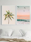 Elevate your beach cottage aesthetics with our Chic Palm Tree & Ocean Wave Canvas Set. This perfect combination will transport you to paradise with every glance, bringing a touch of playful and quirky vibes to your home decor. Add a fun and unique touch to your space with this charming canvas set!
