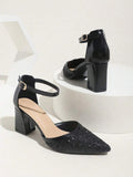 Step out in style with these Chic Pink Glitter Pointed Toe High Heel Pumps. The sparkling glitter finish catches every eye, while the pointed toe adds a sleek, elegant touch. Perfect for parties or nights out, these pumps boost your confidence and complete any outfit with playful charm and a pop of pink glam.