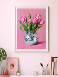 Add a pop of fun and flair to your space with this Chic Pink Tulips in Disco Ball Vase Canvas Wall Art. Perfect for trendy, preppy rooms, this playful piece combines vibrant pink tulips with a sparkling disco ball vase for a flirty, eye-catching vibe. It’s the ideal wall art to brighten your room and lift your spirits with a splash of color and a dash of dance-floor charm.