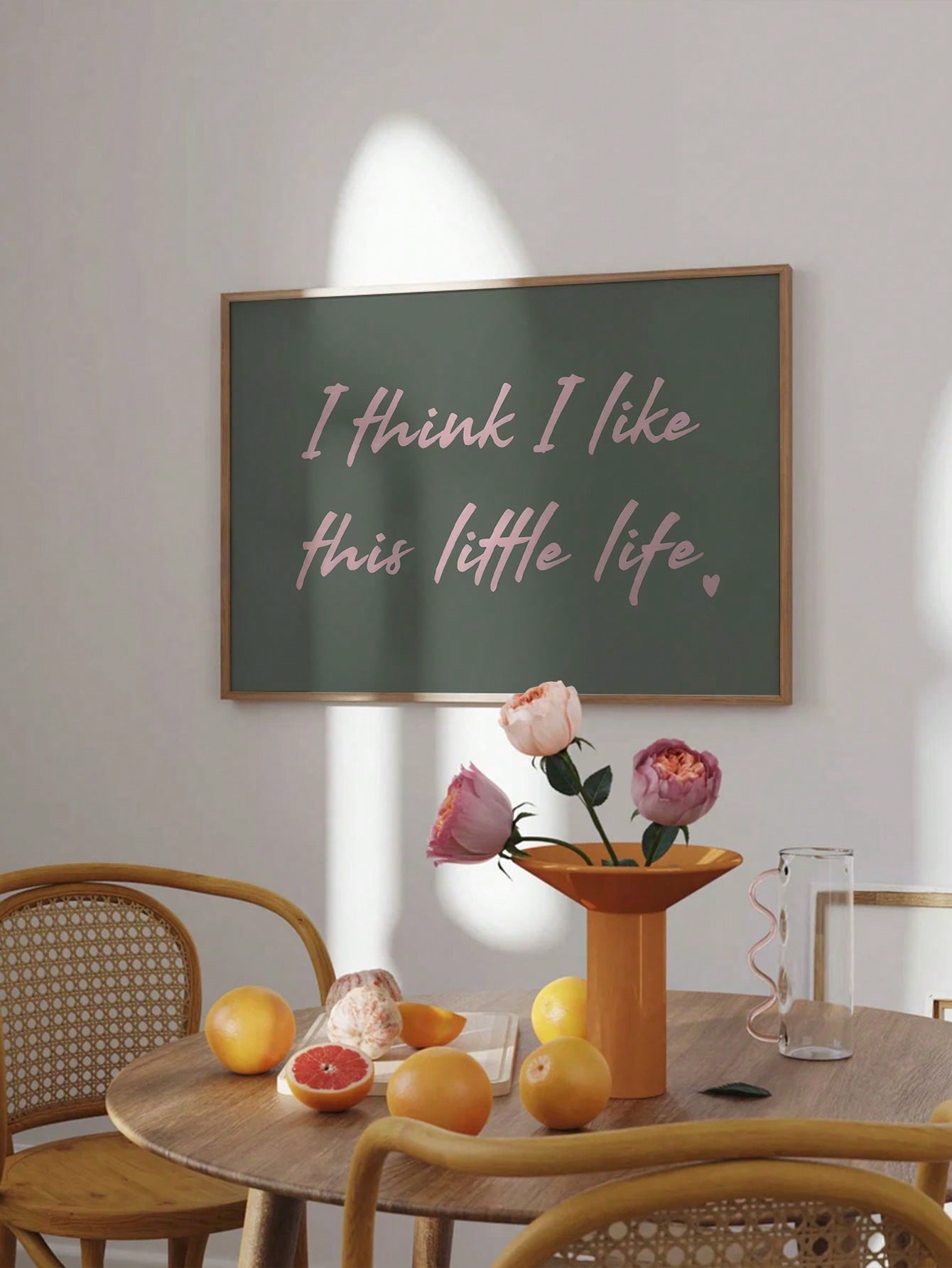 Transform your space into a sanctuary of calm with this stunning typography wall art that celebrates the art of slowing down. Featuring soft pink and sage green hues, this frameless poster brings modern elegance and mindful inspiration to any room. Perfect for creating a cozy corner that whispers "take a breath" every time you glance at it. Whether you're decorating a bedroom, office, or living area, this piece adds personality and purpose without the fuss of framing. Let your walls tell a story of intentio