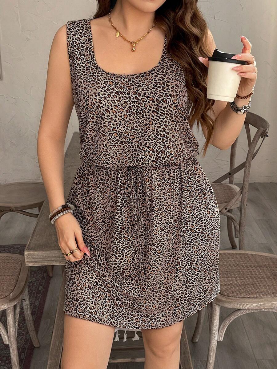 Step out in style with this playful plus size sleeveless dress featuring bold black and white stripes. Perfect for spring and summer, its breezy fit keeps you cool while adding a fun, chic vibe to your casual wardrobe. Whether you’re out for brunch or a sunny stroll, this dress effortlessly blends comfort and flair.