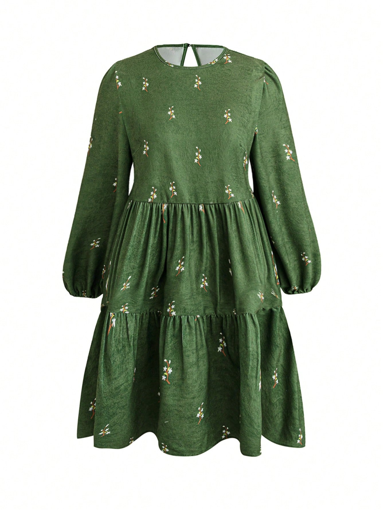 Get ready to strut your stuff in this Chic Plus Size Frenchy Mini Smock Dress! With its lantern sleeves and ruffled hem, you'll be the belle of the autumn ball. Perfect for any occasion, this dress is both stylish and comfortable, making you feel confident and fabulous all day long.